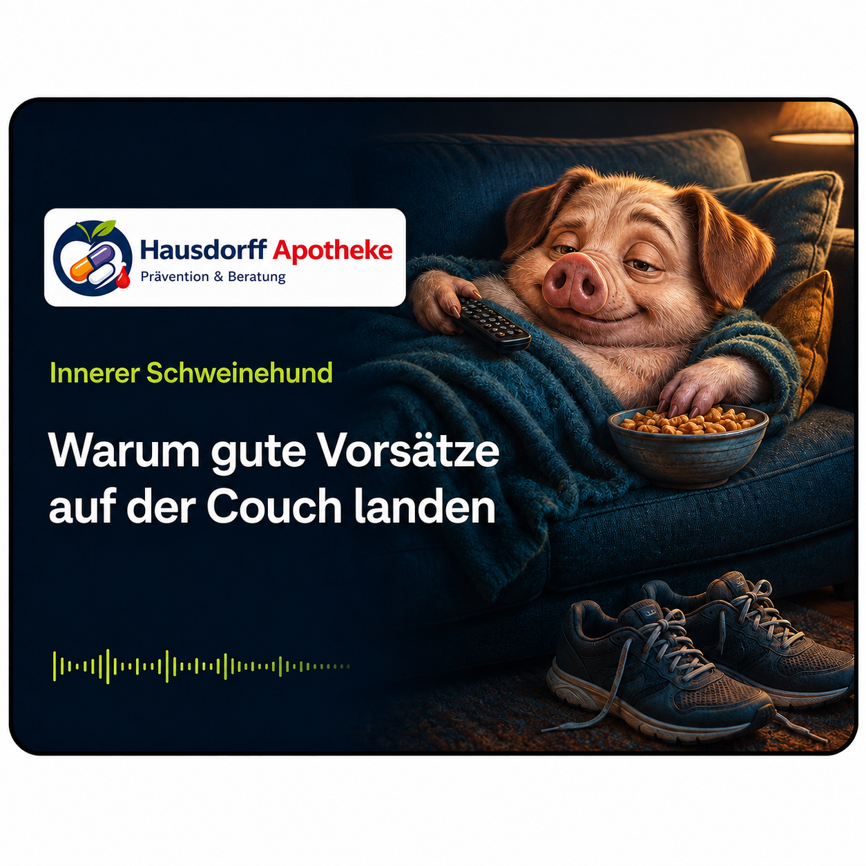 Innerer Schweinehund – warum gute Vorsätze auf der Couch landen